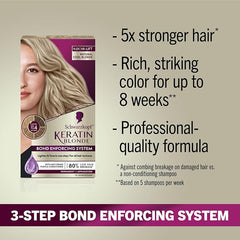 Schwarzkopf Keratin Blonde Hair Dye, 11.01 High Lift Natural Cool Blonde, Professional Quality Permanent Hair Color, Bond Enforcing System, Pre-Color Serum & Conditioner Included