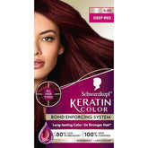 Schwarzkopf Keratin Color Permanent Hair Color, 5.88 Deep Red, 1 Application - Professionally Inspired Permanent Hair Dye, for up to 80% Less Breakage vs Untreated Hair and up to 100% Gray Coverage