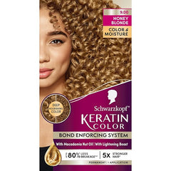 Schwarzkopf Keratin Permanent Hair Dye Cream, 9.0 Honey Blonde, Professional Quality Color for Up to 100% Gray Coverage, Bond Enforcing System