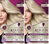 Schwarzkopf Keratin Color Permanent Hair Color, 10.1 Extra Light Ash Blonde, 1 Application-Salon Inspired Permanent Hair Dye, for up to 80% Less Breakage vs Untreated Hair and up to 100% Gray Coverage