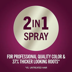 Schwarzkopf Keratin Root Temporary Hair Color Spray, Black, Instant Gray Coverage, Thicker, Fuller-Looking Roots, Easy-to-Use, No Ammonia, Low Mess Application, Scalp Friendly