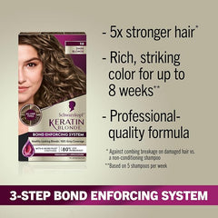 Schwarzkopf Keratin Blonde Hair Dye, 7.0 Dark Blonde, Professional Quality Permanent Hair Color, Bond Enforcing System Helps Prevent Breakage* Pre-Color Serum & Conditioner Included