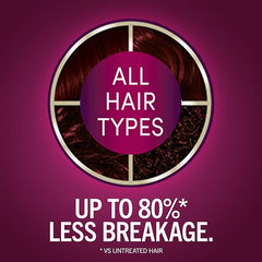 Schwarzkopf Keratin Permanent Hair Dye Cream, 4.8 Rich Bordeaux, Professional Quality Color for Up to 100% Gray Coverage, Bond Enforcing System